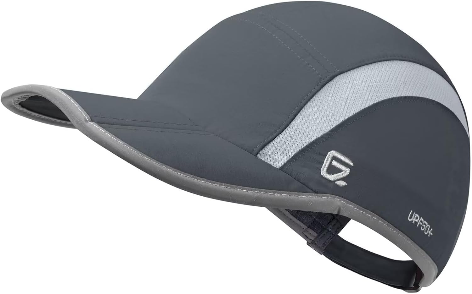 Basecap: UPF50, UV-Schutz, Reflexstreifen, atmungsaktiv