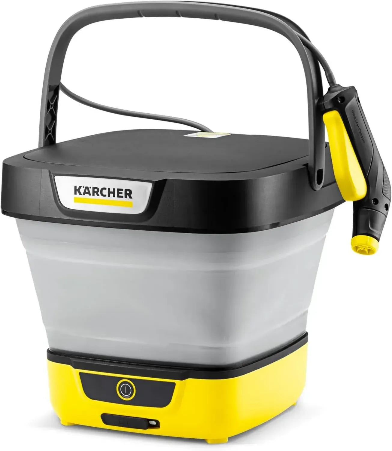 Kärcher Mobiler Niederdruckreiniger OC 3 für Fahrrad, Camping und Garten, 8L faltbarer Tank, 1,8m Schlauch, Lithium-Ionen-Akku