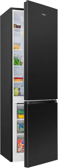 Bomann Kühl-Gefrierkombination 269L, Energieeffizienz D, leise 39 dB, 180cm, Schwarzes Design, Wechselbarer Türanschlag, 4 Ablagen & 3 Schubladen