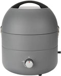 TAINO Tragbarer Gasgrill Tischgrill Edelstahl für Camping BBQ Grau