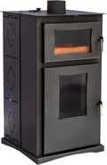 JOIMA - Moderner Pelletofen mit Backfunktion, Modell VITTA NATURE 8 kW - Umweltfreundliches Design 2022