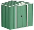 Duramax 6x4 Metallgerätehaus - Robuster, wetterfester Gartenschuppen, grün
